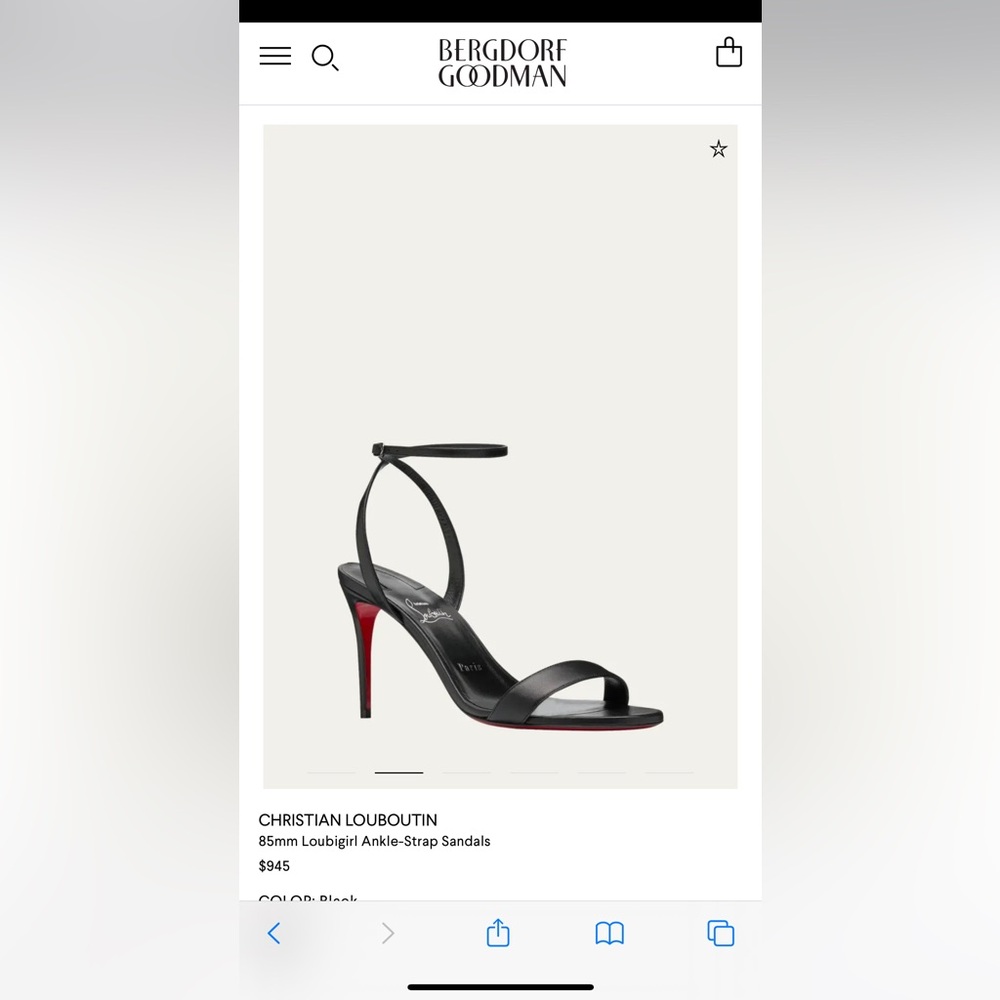 Christian Louboutin Black LOUBIGIRL 85MM BNIB